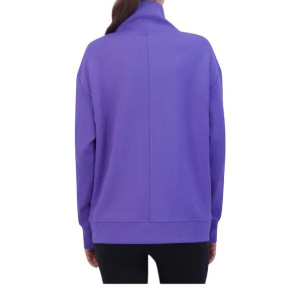 NEW Gaiam Ribbed Quarter Zip Pullover | Periwinkle - Picture 4 of 6